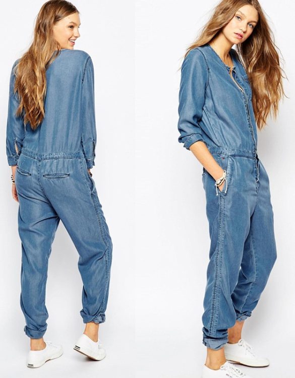 115 vintage denim tulum gorseli