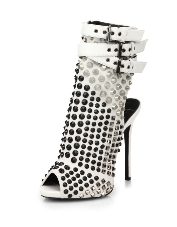 beyaz zimbali yuksek topuk sandalet