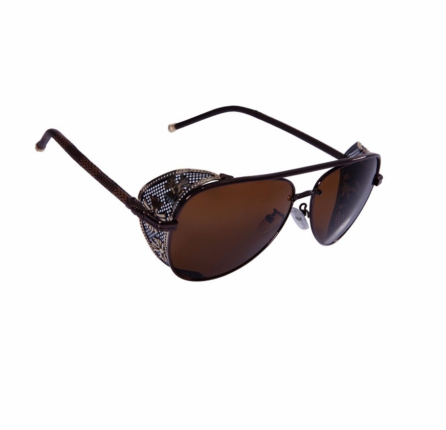 kahverengi metal cerceveli gunes gozlugu